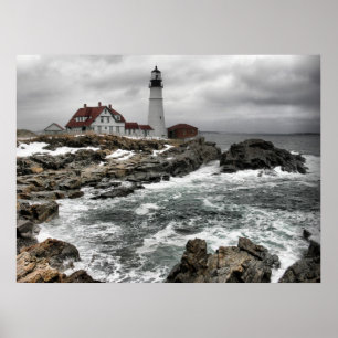 Phare principal de Portland - affiche