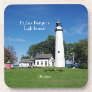 Phare Pt Aux Barques 6 dessous de verre en plastiq
