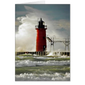 phare rouge en pleine tempête (Devant)
