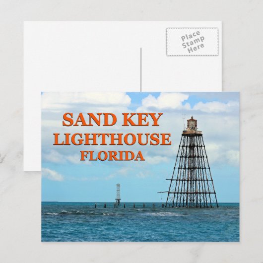 Phare Sand Key, Floride Carte Postale (Devant / Derrière)