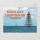 Phare Sand Key, Floride Carte Postale (Devant)