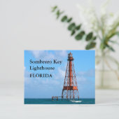 Phare Sombrero Key, Floride Carte postale (Debout devant)
