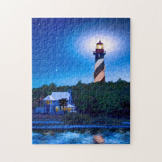 Phare St Augustine - Floride Art Puzzle (Vertical)
