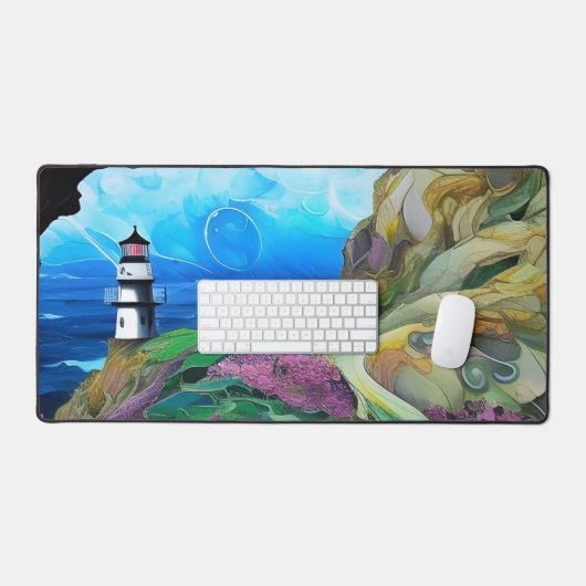 Phare sur la falaise (Clavier et souris)