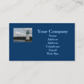 Phare sur le carte de visite de lac (Dos)