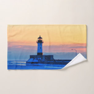 Phare sur le lac Supérieur Sunrise