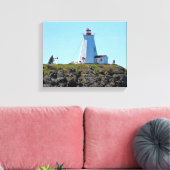 Phare Swallowtail Grand Manan Toile Encadrée (Insitu(Salon))