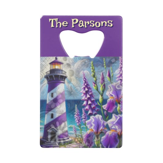 Phare violet avec Foxglove & Iris Personnalisé (Devant)