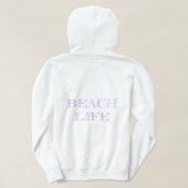 Phare violet ; Sweat - shirt à capuche femme (Design dos)