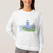 Phare Violet; Tshirt à manches longues pour femmes (Devant)
