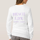 Phare Violet; Tshirt à manches longues pour femmes (Dos)