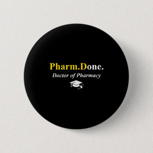 Pharm.klaar. afgestudeerd doctor in de farmacie ph ronde button 5,7 cm