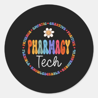 Pharm Tech Apotheek Technicus Medische Student Ronde Sticker