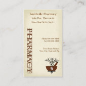 Pharmacien Carte de visite (Devant)