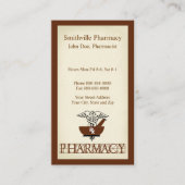 Pharmacien Carte de visite (Devant)