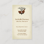 Pharmacien Carte de visite (Devant)