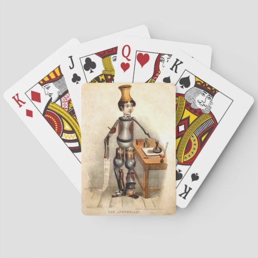 Pharmacien : Cartes de jeu vintages d'image (dos)