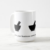 Pharmacien composant la tasse de voyage de café de (Devant gauche)