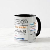 Pharmacien Drôle meilleure recherche Mug (Devant droit)