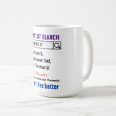 Pharmacien Funny Search Cadeau Mug (Devant droit)