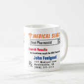 Pharmacien Funny Search Cadeau Mug (Devant droit)