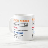 Pharmacien Funny Search Cadeau Mug (Devant gauche)