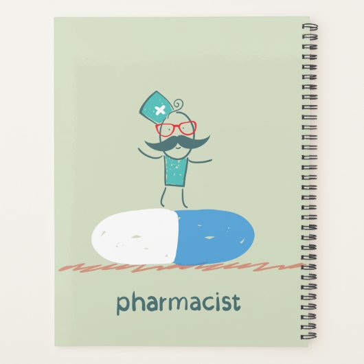 Pharmacien sur tablette (Dos)