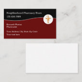 Pharmaciens Médicales Cartes de visite (Devant / Derrière)