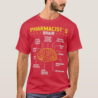 Pharmacist Brain Pharmacy School Graduation Party T-shirt