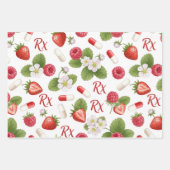 Pharmacist Cherry Peach Strawberry Wrapping Paper  (Voorkant 3)