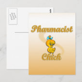 Pharmacist Chick Briefkaart (Voorkant / Achterkant)