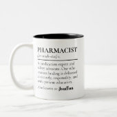 Pharmacist Definition Mug Custom Gift for Graduate (Gauche)