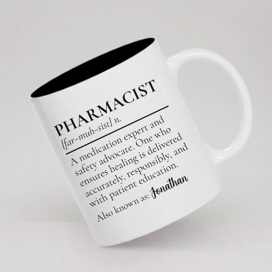 Pharmacist Definition Mug Custom Gift for Graduate