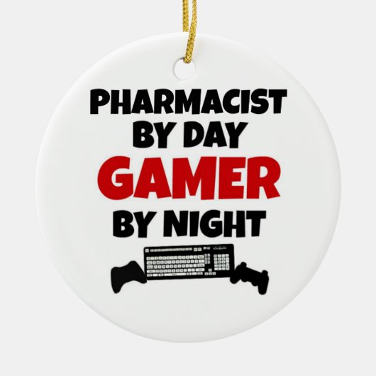 Pharmacist Gamer Keramisch Ornament (Voorkant)