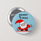 Pharmacist Holiday Gift Ronde Button 5,7 Cm (Voorkant /achterkant)