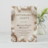 Pharmacist retirement party invitation Kaart (Staand voorkant)