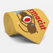 Pharmacist Sock Monkey Stropdas Gold (Opgerold)