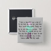 Pharmacist Story ARt "Pharmacists Revenge" Vierkante Button 5,1 Cm (Voorkant /achterkant)