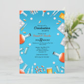 Pharmacologie Graduation Party Invitation (Debout devant)