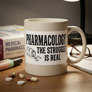 Pharmacologie Le Combat Est Réel Autocollant Pharm