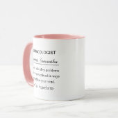 Pharmacologist Definition Mug Science Career Gift (Devant gauche)