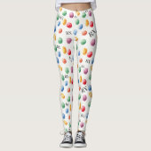 Pharmacy Aquarelle Pills & Rx Symboles Leggings (Devant)