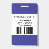 Pharmacy - Blue, Black and White Badge (Achterkant)