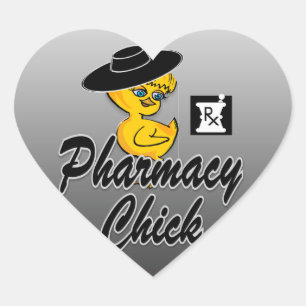 Pharmacy Chick #4 Hart Sticker