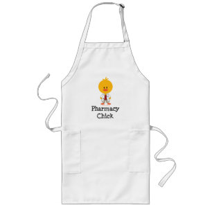Pharmacy Chick Apron Lang Schort