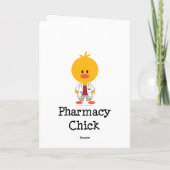 Pharmacy Chick Wenskaart Kaart (Achterkant)