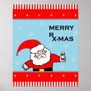 pharmacy Christmas decor Poster