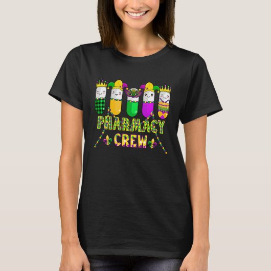 Pharmacy Crew Mardi Gras  Carnival Pharmacy Squad  T-shirt (Voorkant)