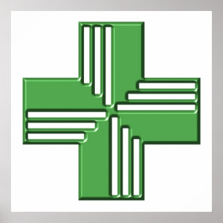 Pharmacy Cross Poster