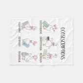Pharmacy Funny Goose Silly Prescriptions Puns Medi Fleece Deken (Voorkant (Horizontaal))